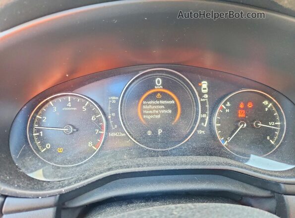 JM1BPBCM7K1140414 2019 MAZDA 3 Red Instrument cluster view