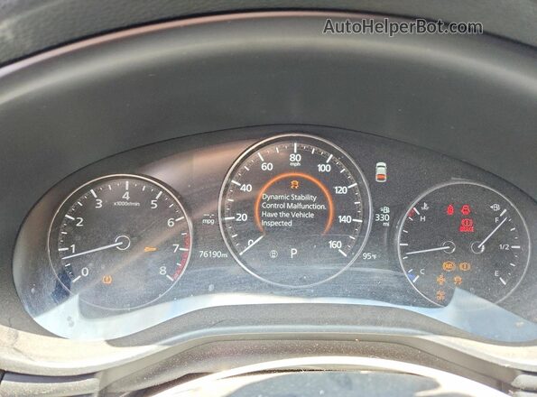 JM1BPBJM2K1125189 2019 MAZDA 3 White Vista del cuadro de instrumentos