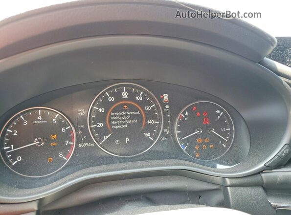 JM1BPBJY2M1343591 2021 MAZDA 3 Black Vista del cuadro de instrumentos
