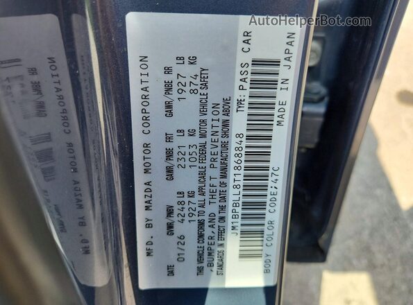 JM1BPBLL8T1868848 2026 MAZDA 3 Gray Widok komory silnika
