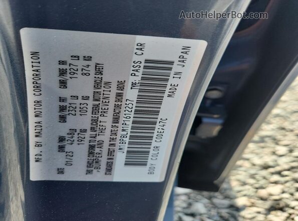 JM1BPBLM1P1612257 2023 MAZDA 3 Gray VIN კოდის სტიკერის ხედი