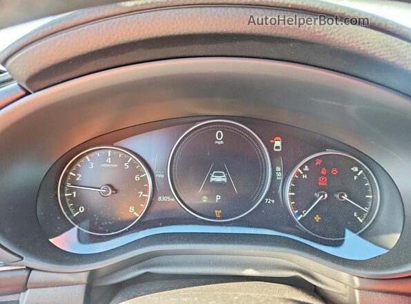 JM1BPBLM2S1777646 2025 MAZDA 3 Серый Вид щитка приборов