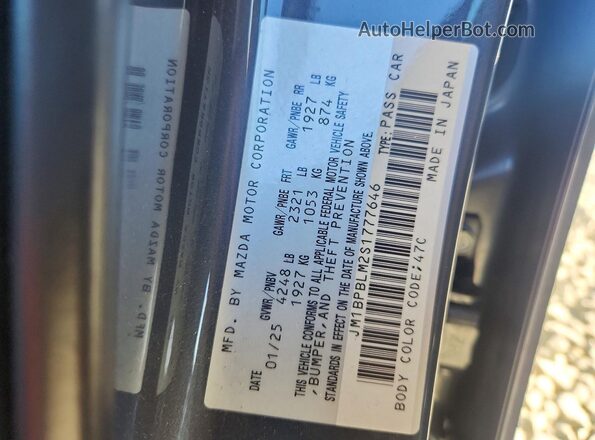 JM1BPBLM2S1777646 2025 MAZDA 3 Серый Вид подкапотного пространства