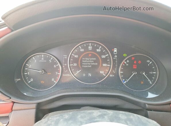JM1BPBML0M1333383 2021 MAZDA 3 White ხელსაწყოთა პანელის ხედი