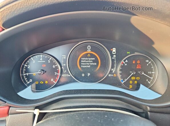 JM1BPBML8N1515950 2022 MAZDA 3 Gray Vista del cuadro de instrumentos