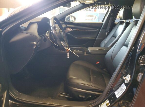 JM1BPBMM5K1140944 2019 MAZDA 3 Black Widok wnętrza z przodu