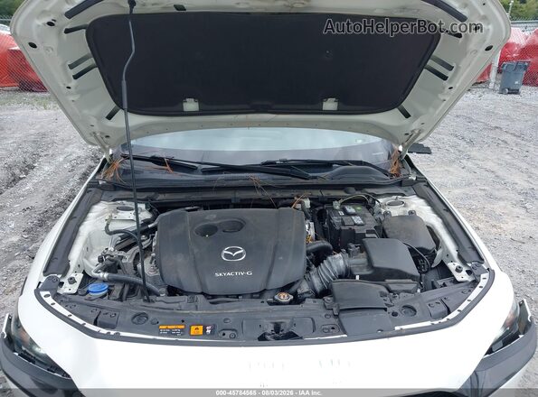 JM1BPBMMXK1127218 2019 MAZDA 3 White Вид ззаду