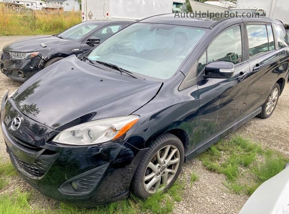 JM1CW2DL6H0193374 2017 MAZDA 5 Black Հետևի ձախ