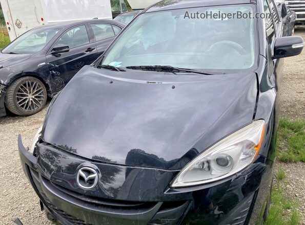 JM1CW2DL6H0193374 2017 MAZDA 5 Black Հետևի տեսք