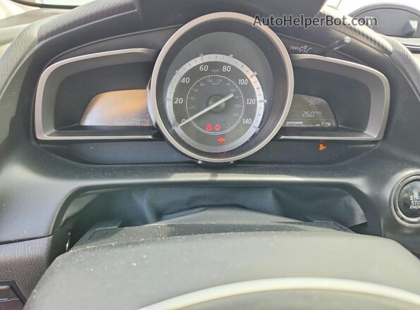 JM1DKBC70G0105440 2016 MAZDA CX-3 Red Вид щитка приладів
