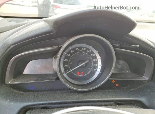 JM1DKBC79G0111799 2016 MAZDA CX-3 Red Vista del cuadro de instrumentos