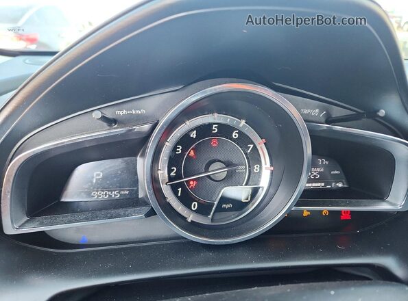 JM1DKBD70G0123662 2016 MAZDA CX-3 Синий Вид щитка приборов