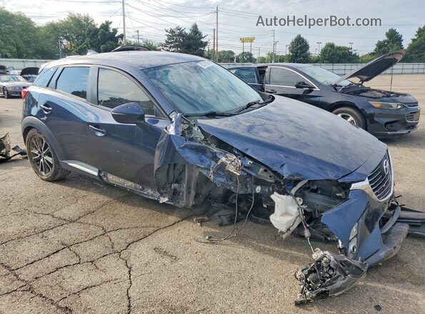 JM1DKBD70G0123662 2016 MAZDA CX-3 Синий Передняя правая четверть