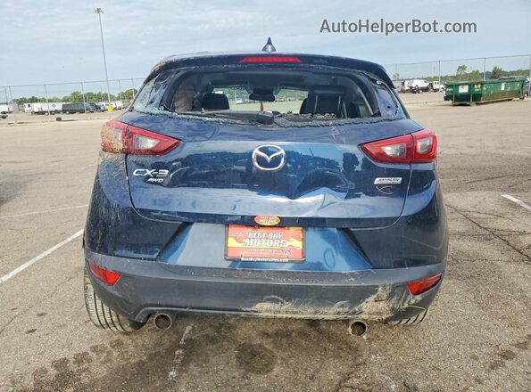 JM1DKBD70G0123662 2016 MAZDA CX-3 Синий Вид сзади