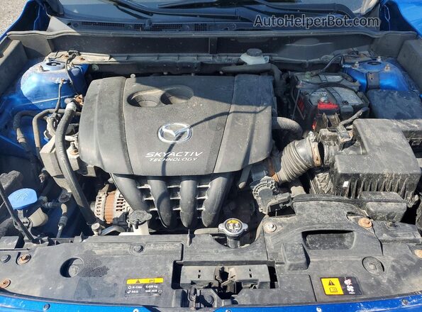JM1DKBD75G0105853 2016 MAZDA CX-3 Blue Вид задньої частини салону
