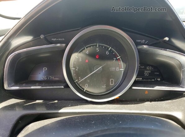 JM1DKDB77L1470506 2020 MAZDA CX-3 White Vista del cuadro de instrumentos