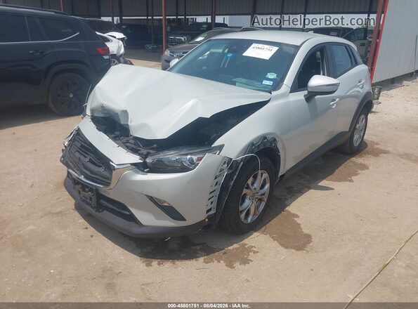JM1DKDB79K1415747 2019 MAZDA CX-3 White Առջևի ձախ երեք քառորդ տեսարան
