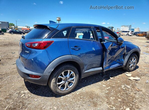 JM1DKDB7XJ0308081 2018 MAZDA CX-3 Blue უკანა მარჯვენა