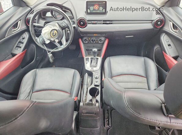 JM1DKDC75G0130877 2016 MAZDA CX-3 Red Vista del salpicadero