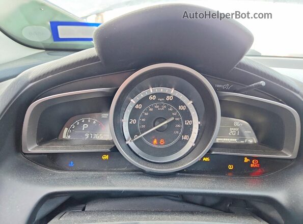 JM1DKDC75G0139367 2016 MAZDA CX-3 Blue Սարքավորումների վահանակի տեսք
