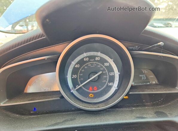 JM1DKFB71G0138004 2016 MAZDA CX-3 Blue ხელსაწყოთა პანელის ხედი