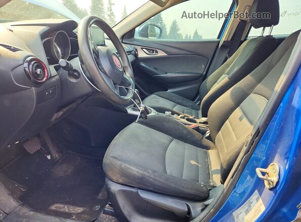 JM1DKFB71G0138004 2016 MAZDA CX-3 Blue წინა სალონის ხედი