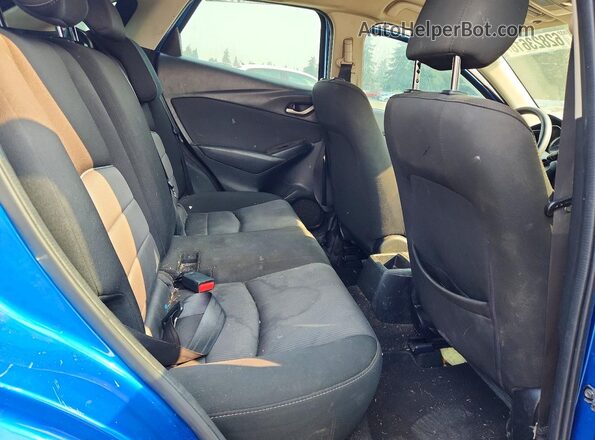 JM1DKFB71G0138004 2016 MAZDA CX-3 Blue უკანა სავარძლების ხედი