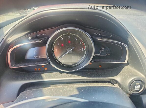 JM1DKFB72M1503554 2021 MAZDA CX-3 Red ხელსაწყოთა პანელის ხედი