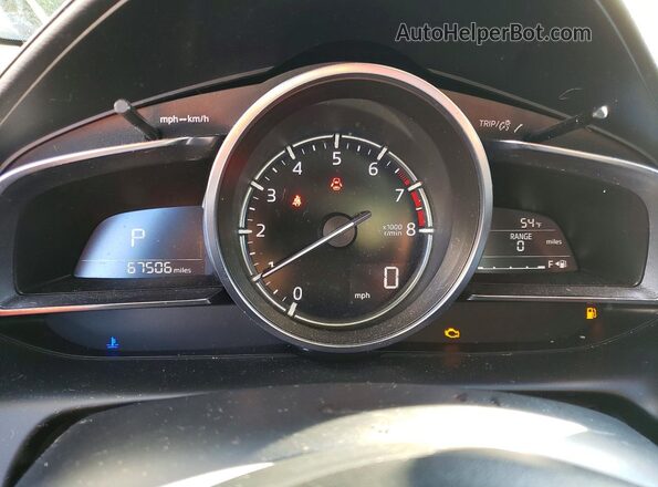 JM1DKFB72M1505966 2021 MAZDA CX-3 Blue Սարքավորումների վահանակի տեսք