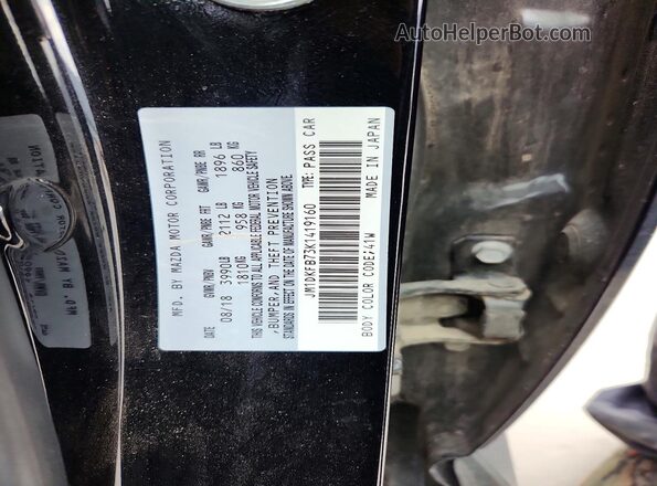 JM1DKFB73K1419160 2019 MAZDA CX-3 Black Engine compartment view