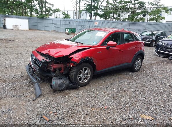 JM1DKFB76J1312098 2018 MAZDA CX-3 Red წინა მარცხენა ხედი სამი მეოთხედიდან