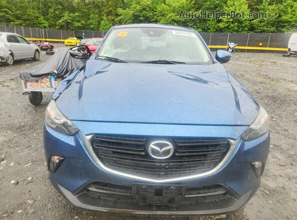 JM1DKFB76K1446353 2019 MAZDA CX-3 Blue Widok z przodu