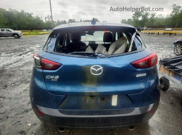 JM1DKFB76K1446353 2019 MAZDA CX-3 Blue Widok z tyłu