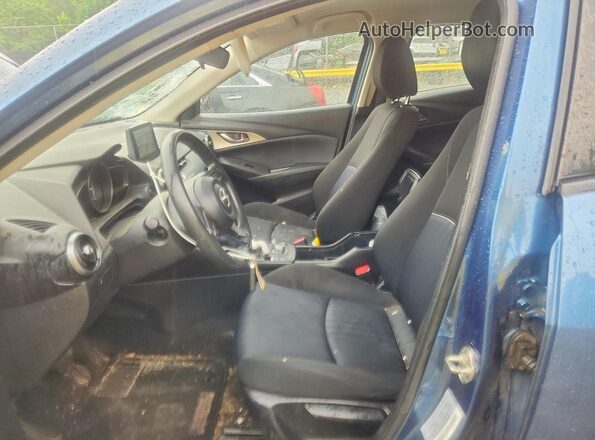 JM1DKFB76K1446353 2019 MAZDA CX-3 Blue Widok wnętrza z przodu