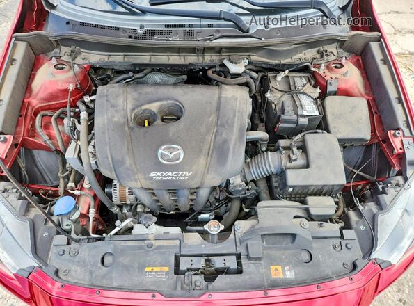JM1DKFB76K1459085 2019 MAZDA CX-3 Red ძრავის განყოფილების ხედი