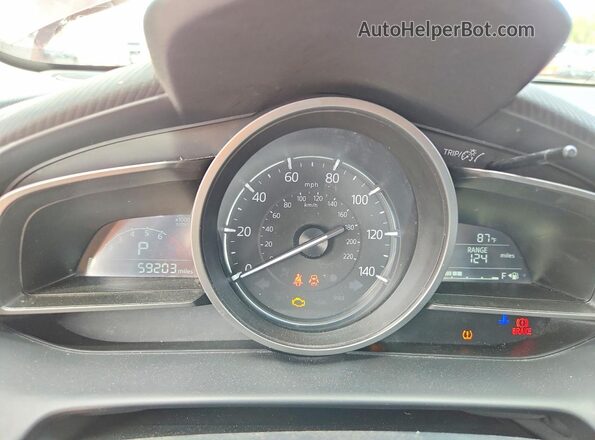 JM1DKFB76K1459085 2019 MAZDA CX-3 Red ხელსაწყოთა პანელის ხედი