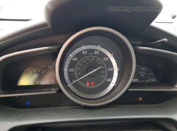 JM1DKFB78G0129512 2016 MAZDA CX-3 Black Widok zestawu wskaźników
