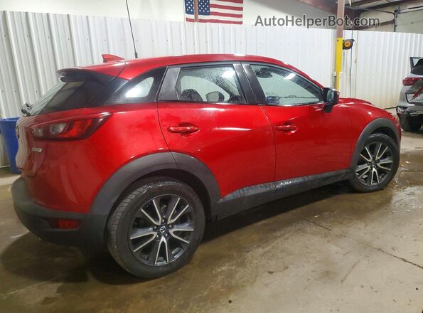 JM1DKFC73J1324319 2018 MAZDA CX-3 Красный Задняя правая четверть