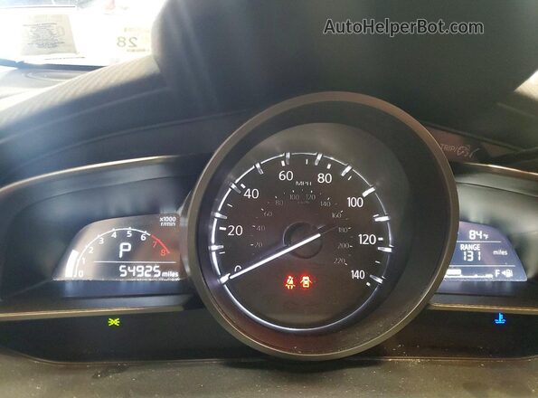 JM1DKFC73K0449909 2019 MAZDA CX-3 Blue ხელსაწყოთა პანელის ხედი