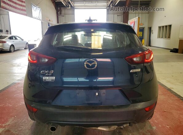 JM1DKFC73K0449909 2019 MAZDA CX-3 Blue უკანა ხედი