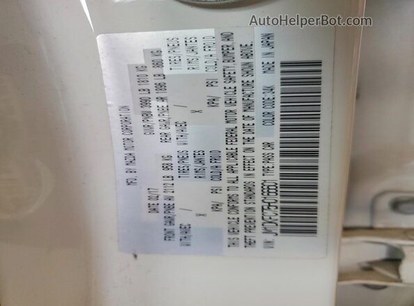 JM1DKFC75H0166601 2017 MAZDA CX-3 White Vista del compartimento del motor