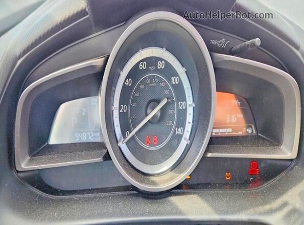JM1DKFC79H0176192 2017 MAZDA CX-3 Серый Вид щитка приборов