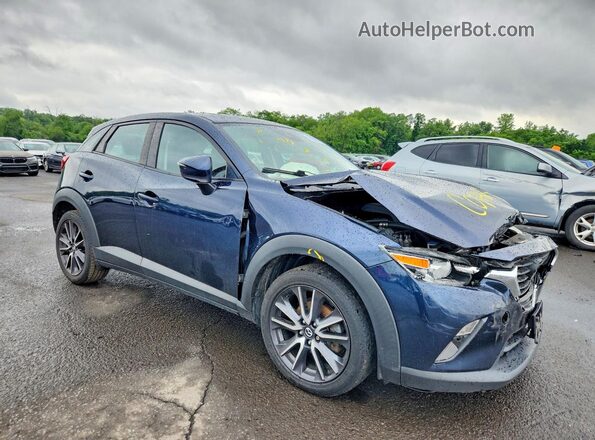 JM1DKFC7XJ0331256 2018 MAZDA CX-3 Blue წინა მარჯვენა