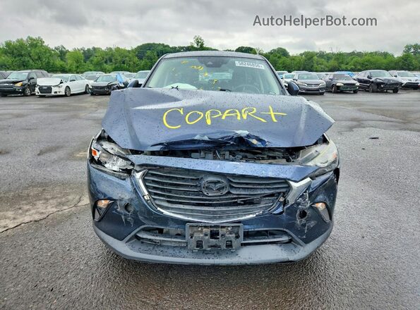 JM1DKFC7XJ0331256 2018 MAZDA CX-3 Blue წინა ხედი