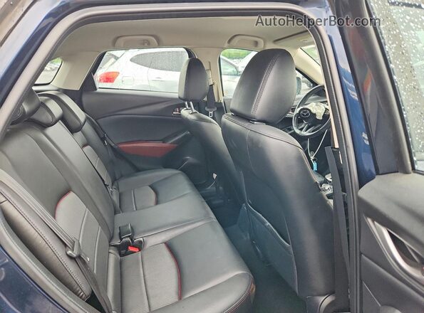 JM1DKFC7XJ0331256 2018 MAZDA CX-3 Blue უკანა სავარძლების ხედი