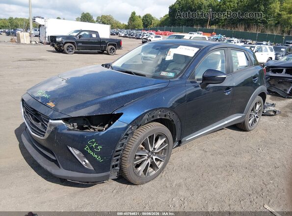 JM1DKFD71H0166657 2017 MAZDA CX-3 Blue Vista tres cuartos delantera izquierda
