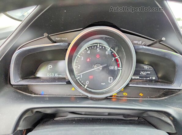 JM1DKFD72K0446742 2019 MAZDA CX-3 Черный Вид щитка приборов
