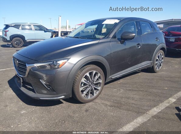 JM1DKFD73K0408081 2019 MAZDA CX-3 Gray Vista tres cuartos delantera izquierda