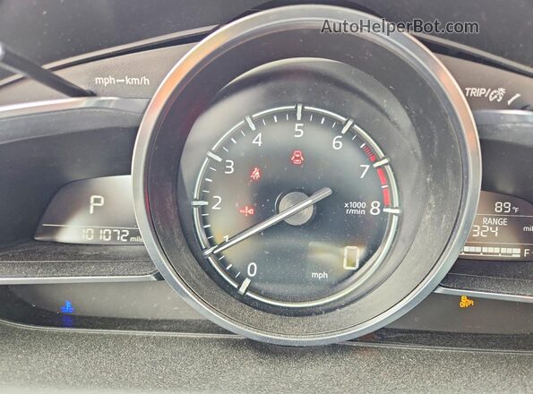 JM1DKFD77J0303509 2018 MAZDA CX-3 Blue Вид щитка приладів