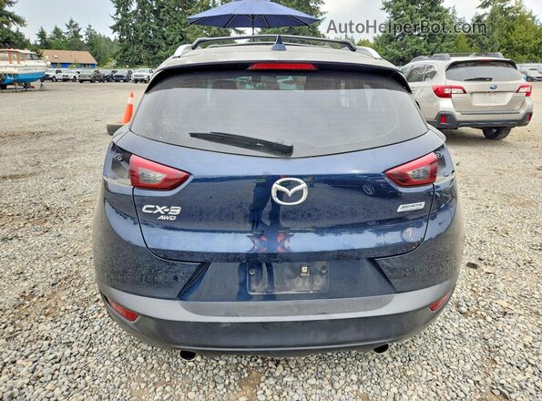 JM1DKFD77J0303509 2018 MAZDA CX-3 Blue Вид ззаду